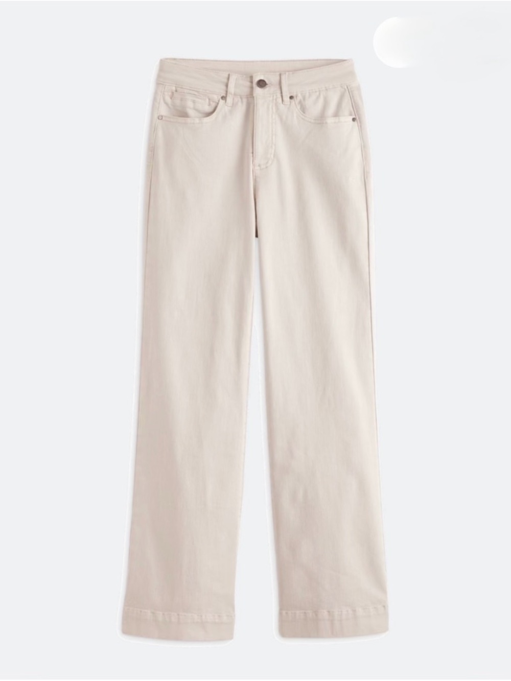 Tribal Wide Leg Pants in Light Cream